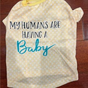 XS dog shirt - my humans are having a baby!